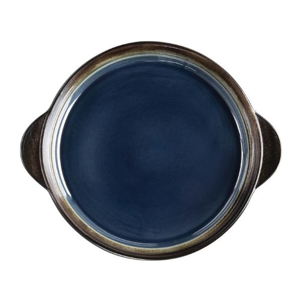 Olympia Nomi ronde tapasschalen blauw-zwart 19cm