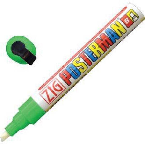 Securit Zig Posterman weerbestendige krijtstift groen 6mm